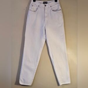 Vintage The Limited International White Tapered Leg Womens  80s Jeans Size 10